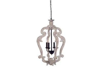 Ashley Jocelin Chandelier Distressed White  - L000548