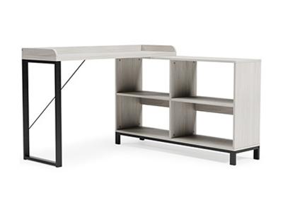 Ashley Furniture Bayflynn L-Desk H288-24 White/Black
