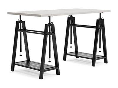 Ashley Furniture Bayflynn Adjustable Height Desk H288-44 White/Black