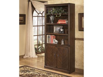 Ashley Furniture Hamlyn Large Door Bookcase H527-18 Medium Brown
