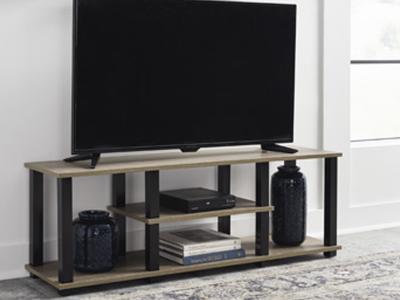 Ashley Furniture Waylowe TV Stand W201-10 Natural/Black