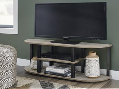 Ashley Furniture Bertmond TV Stand W300-10 Light Brown/Black