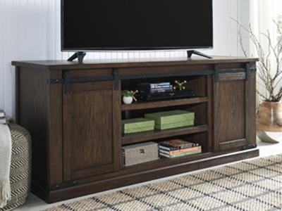 Ashley Furniture Budmore Extra Large TV Stand W562-68 Rustic Brown