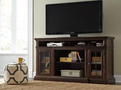 Ashley Furniture Roddinton XL TV Stand w/Fireplace Option W701-88 Dark Brown