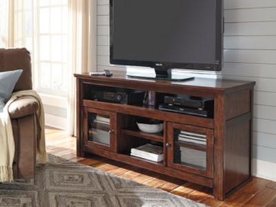 Ashley Furniture Harpan Large TV Stand W797-38 Reddish Brown