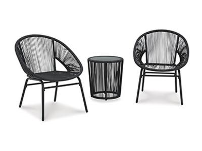 Ashley Furniture Mandarin Cape Chairs w/Table Set (3/CN) P312-049 Gray