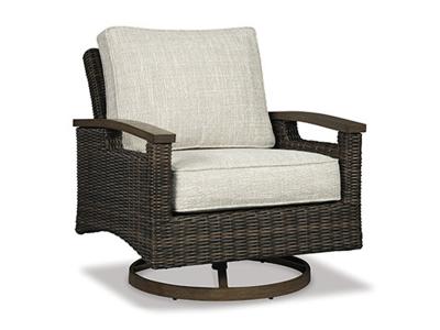 Ashley Furniture Paradise Trail Swivel Lounge Chair (2/CN) P750-821 Medium Brown