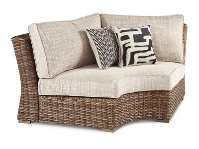 Ashley Furniture Beachcroft Curved Corner Chair w/Cushion P791-851 Beige