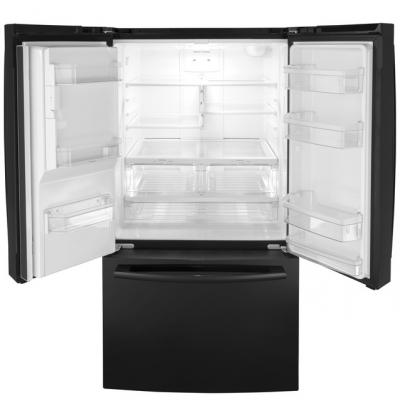 36" GE 25.6 Cu. Ft. French-Door Refrigerator - GFE26JGMBB