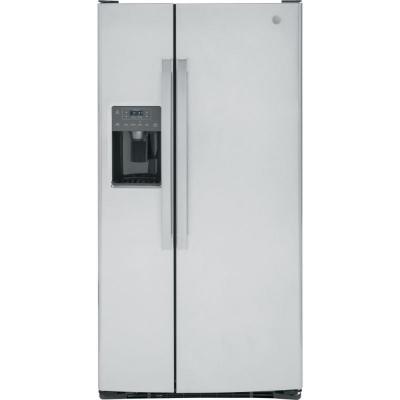 33" GE 23.2 Cu. Ft. Side-By-Side Refrigerator in Stainless Steel - GSS23GYPFS