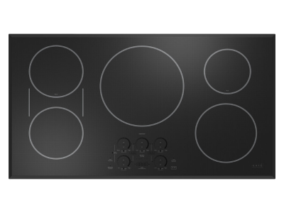 36" GE Café Built-In Touch Control Induction Cooktop in Black - CHP90361TBB