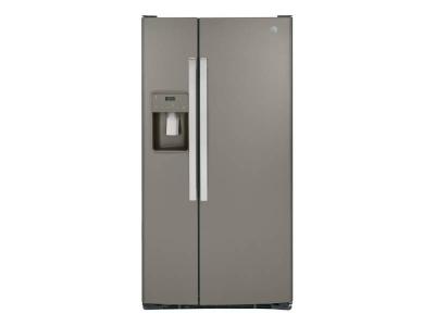 33" GE 23.2 Cu. Ft. Side-By-Side Refrigerator in Slate - GSS23GMPES