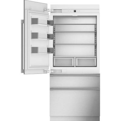 36" Monogram Left-Hinge Integrated Bottom-Freezer Refrigerator - ZIC363NBVLH