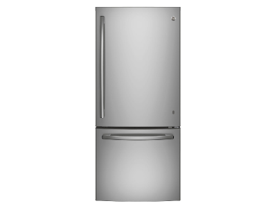 30" GE 20.9 Cu. Ft. Bottom Mount Refrigerator In Fingerprint Resistant Stainless Steel - GBE21AYRKFS