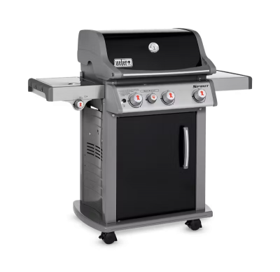 52" Weber Spirit E-330 Liquid Propane Gas Grill with 3 Burners in Black - 46810001