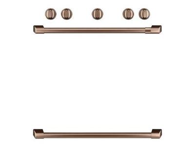 Café Freestanding Gas Knobs and Handles in Brushed Copper - CXFSGHKPMCU