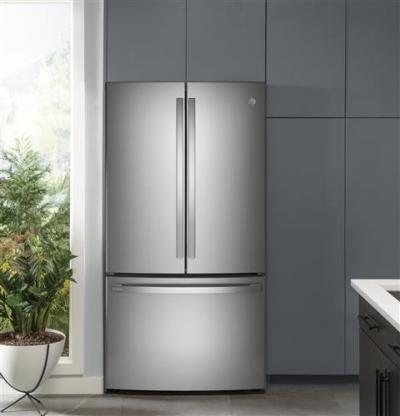 36" GE Profile 23.1 Cu. Ft. Counter-Depth  French-Door Refrigerator - PWE23KYNFS