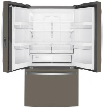 36" GE Energy Star Counter Depth French Door Refrigerator in Fingerprint Resistant Slate - GWE23GMNES