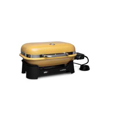 23" Weber Lumin Compact Electric Grill in Golden Yellow - 91280901