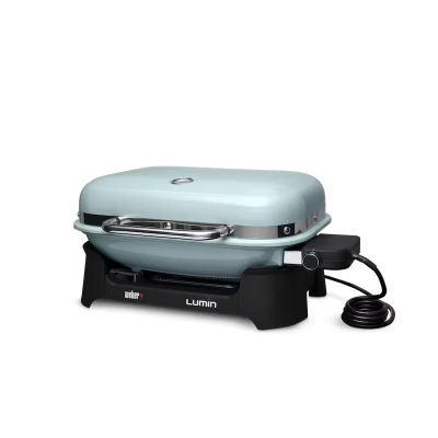 26" Weber Lumin Electric Grill in Ice Blue - 92400901