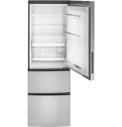 24" GE 11.9 Cu. Ft. Bottom-Freezer Refrigerator In Stainless Steel - GLE12HSPSS