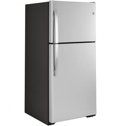 30" GE 19.2 Cu. Ft. Garage Ready Top-Freezer Refrigerator in Stainless Steel - GTS19KYNRFS