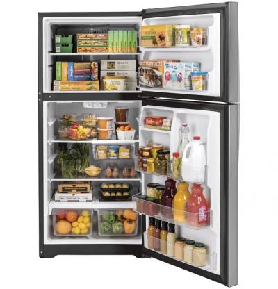 30" GE 19.2 Cu. Ft. Garage Ready Top-Freezer Refrigerator in Stainless Steel - GTS19KYNRFS