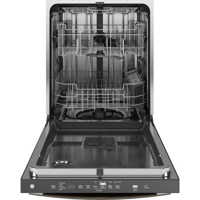 24" GE Top Control Stainless Steel Interior Dishwasher with Sanitize Cycle - GDT650SMVES