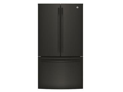 36" GE 26.7 Cu. Ft. Bottom Mount French Door Refrigerator - GNE27JGMBB