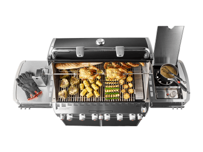 74" Weber Summit Series 6 Burner Liquid Propane Grill With Built-In Thermometer - Summit E-670 LP