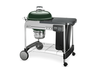 48" Weber Charcoal Grill with Steel Cart in Green - Performer Deluxe (Gr)