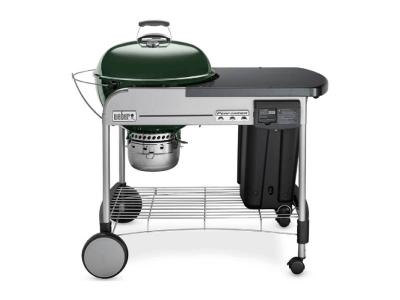 48" Weber Charcoal Grill with Steel Cart in Green - Performer Deluxe (Gr)