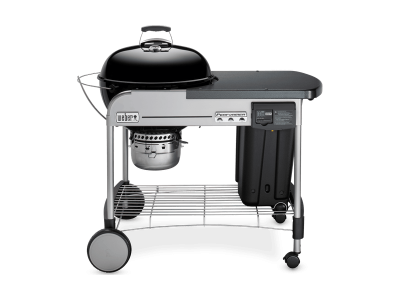 48" Weber Charcoal Grill with Steel Cart in Black - Performer Deluxe (B)