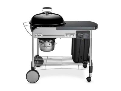 48" Weber Charcoal Grill with Steel Cart in Black - Performer Deluxe (B)