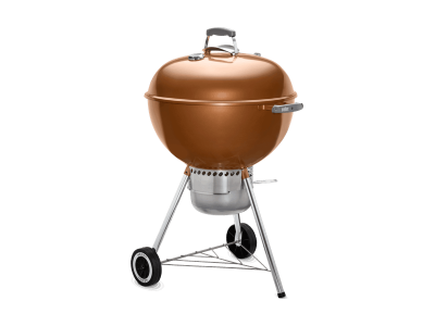 23" Weber Charcoal Grill with Built-In Thermometer in Copper - Original Kettle Premium (C)