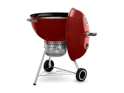23" Weber Charcoal Grill with Built-in Thermometer in Crimson- Original Kettle Premium (Cr)
