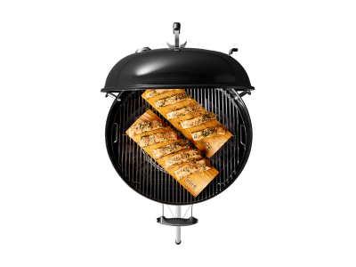 24" Weber Charcoal with Built-In Thermometer in Smoke  - Master-Touch (Sm)