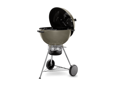 24" Weber Charcoal with Built-In Thermometer in Smoke  - Master-Touch (Sm)