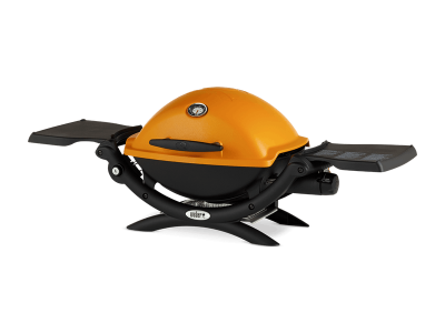 41" Weber Q Series 1 Burner Liquid Propane Gas Grill In Orange - Q1200 (O)