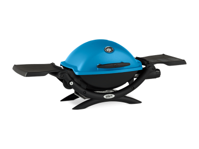 41" Weber Q Series 1 Burner Liquid Propane Gas Grill In Blue - Q1200 (Bl)