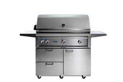 42" Lynx Professional Freestanding Grill With 1 Trident Infrared Burner And 2 Ceramic Burners And Rotisserie - L42TRF-NG