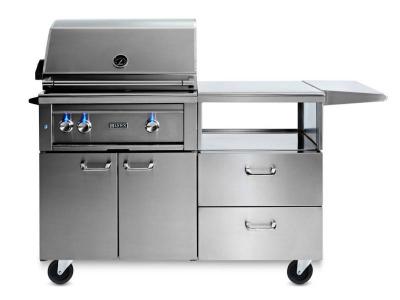 30" Lynx  Professional Mobile Kitchen Grill With Rotisserie - L30R-3-M-NG