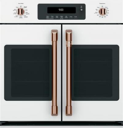 Café 2 French-Door Handles 2 Knobs - Brushed Copper - CXWSFHKPMCU