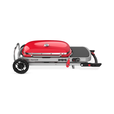 44" Weber Traveler Liquid Propane Portable Gas Grill in Red - 9030001