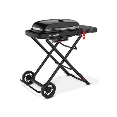 44" Weber Traveler Liquid Propane Portable Gas Grill Stealth Edition in Black - 9013001