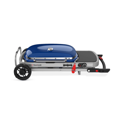 44" Weber Traveler Liquid Propane Portable Gas Grill in Blue - 9020001