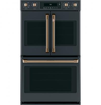 GE Café Wall Oven Kit With 2 French-Door Handles And 4 Knobs In Brushed Bronze - CXWDFHKPMBZ