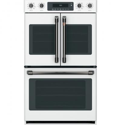 GE Café Wall Oven Kit With 2 French-Door Handles And 4 Knobs In Brushed Black - CXWDFHKPMBT