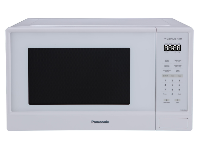 Panasonic Genius 1.3 Cu. Ft. Countertop Microwave in White - NNSU65NW