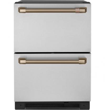 GE Café Undercounter Refrigeration Handle Kit in Brushed Bronze - CXQD2H2PNBZ